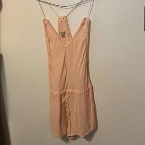 Peach Boho Romper